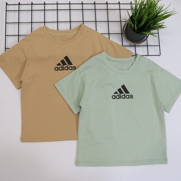 Футболка "adidas" oversize р.116-134 кулірпеньє 9066 кавовий, оливковий