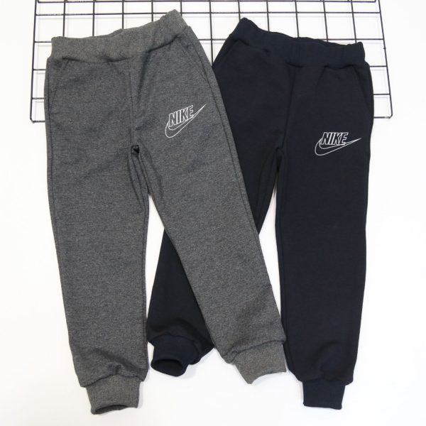 Штани спортивні "N" р.140-158 двунитка 77141 антрацит, темно-сині