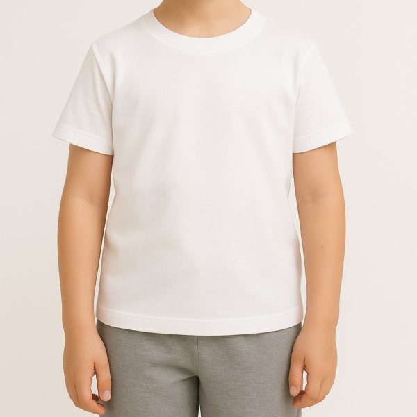 Футболка біла, р.92-110 кулір 513