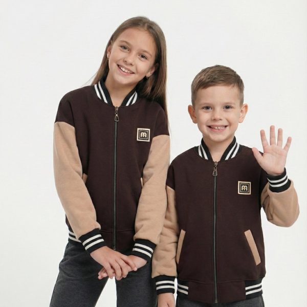 Бомбер р.116-134 шоколад тринит./начіс 101с