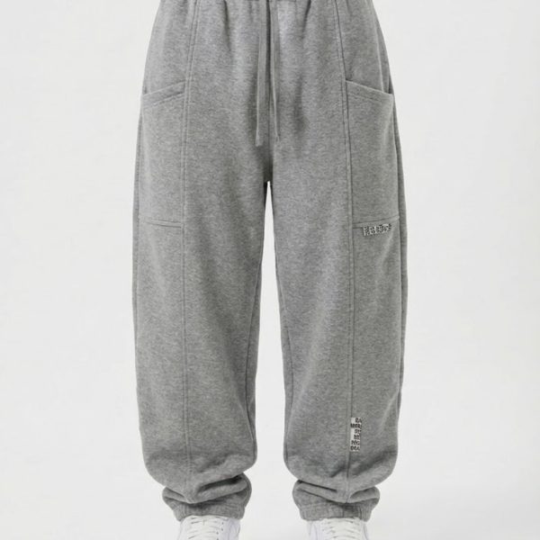 Штани "Баггі", сірий меланж, р.140-158 тринитка/петля 88450