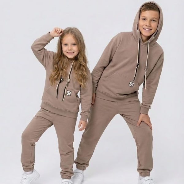 Костюм "Смайл" кавовий, р.140-158 двонитка 90043