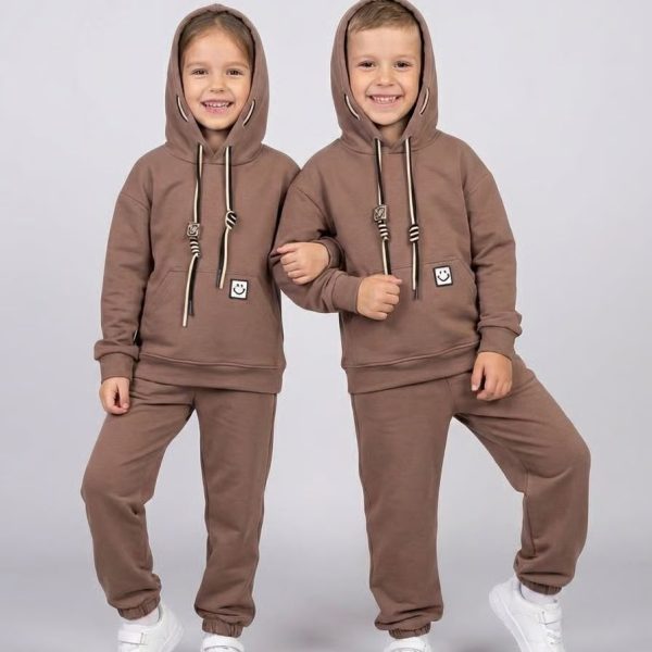 Костюм "Смайл" мокко, р.116-134 двонитка 90043