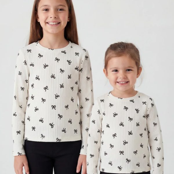 Лонгслів "Бантики" молочний р.140-158 кашкорсе 90074