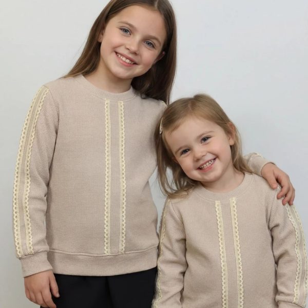 Джемпер "Мереживо" бежевий р.92-110 вафелька 90083