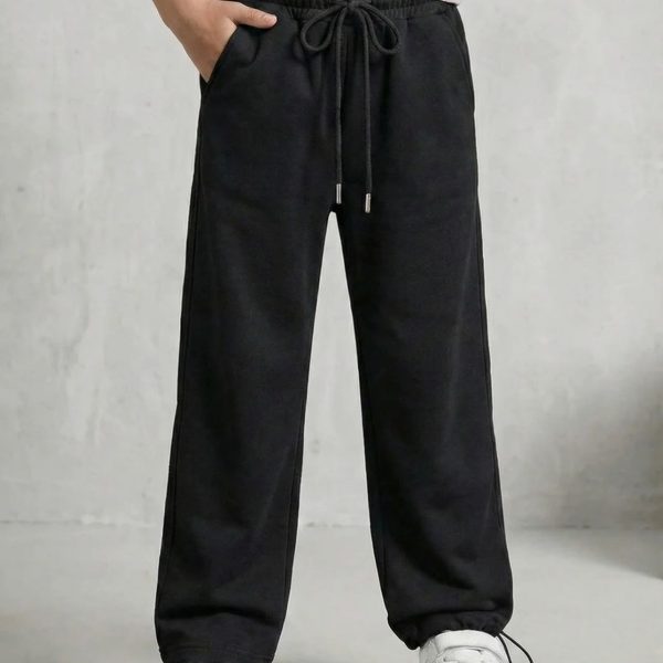 Джогери 2в1 р.140-158 чорні двонитка 9070