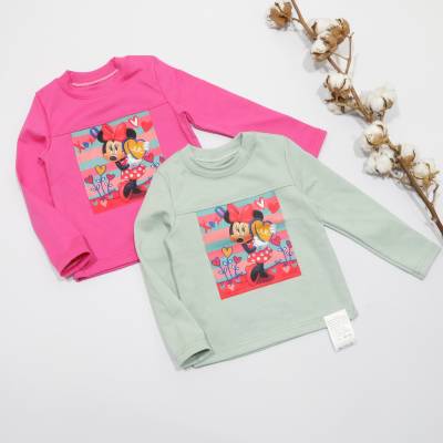 Лонгслів "Мінні" р.92-116 рібана/пеньє 1013 ліловий, малина, оливка