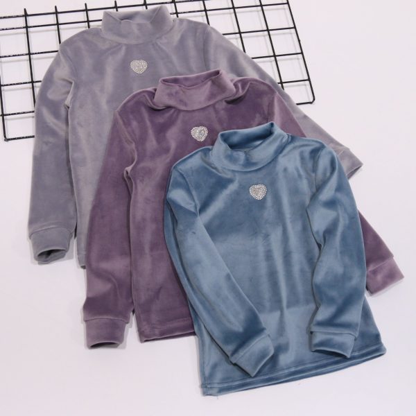 Гольф "Велюр" р.92-110 велюр/преміум 1057 сірий, сливовий, блакитний