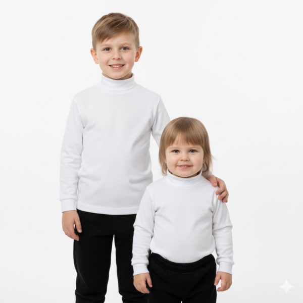 Гольф білий -уні р.116-134 рібана 5320