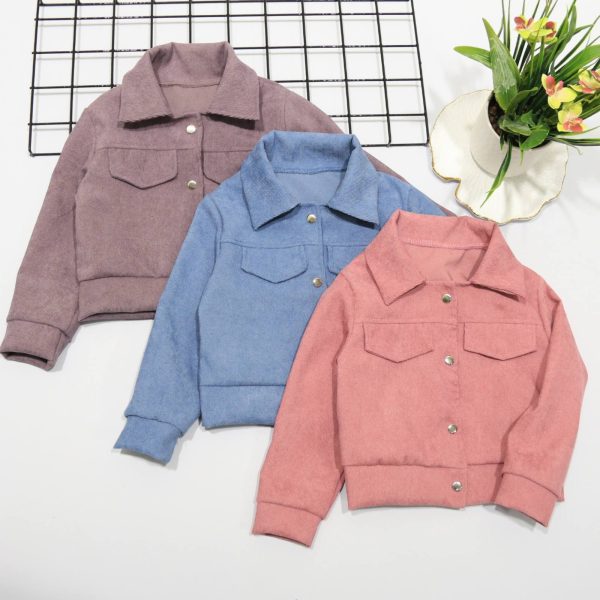 Жакет "Кнопки" р.104-134 джинс вельвет 6185