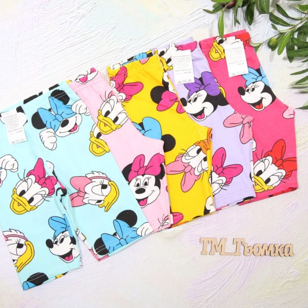 "Бріджи ""Мінні+Понка"" р.86-110 кулір/супрем 2802 ліловий, жовтий, рожевий, м'ятний, малиновий"