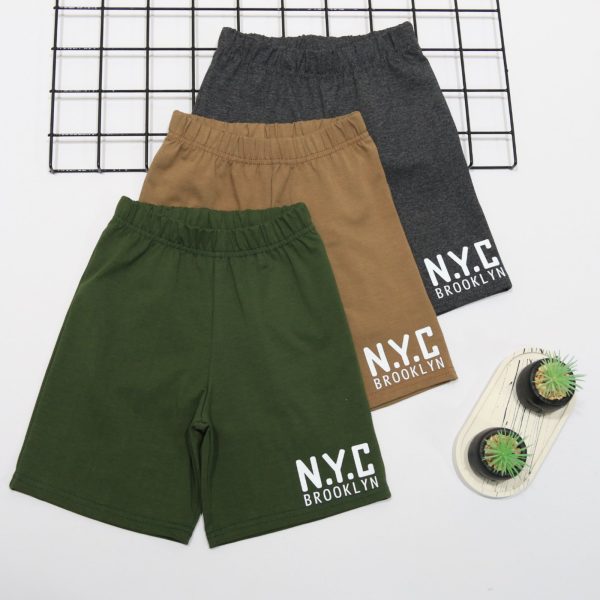 "Шорти ""NYC"" р.116-134 кулір 8900 хакі, мокко, графіт"