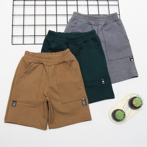 "Шорти ""Boy"" р.116-134 двунитка 8903 мокко, смарагд, сірий"