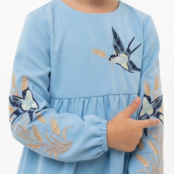 "Плаття блакитне р.128-146 88409"