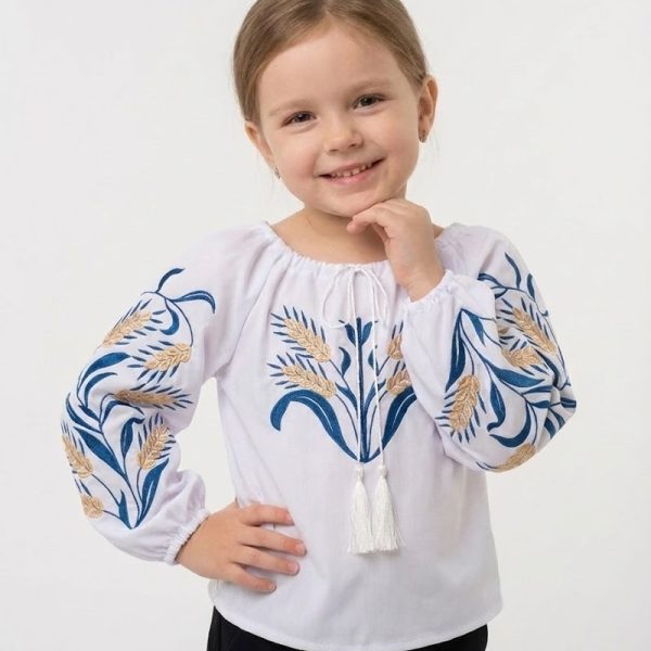 "Вишиванка  ""Колоски"" р.104-122 батист/поплін 88439"