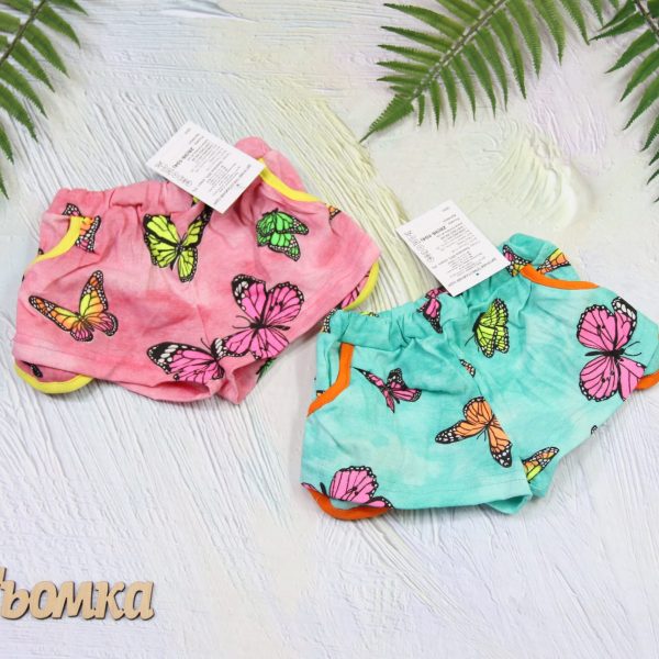 "Шорти ""Метелики"" з карманами р.26-34 кулір 2715"