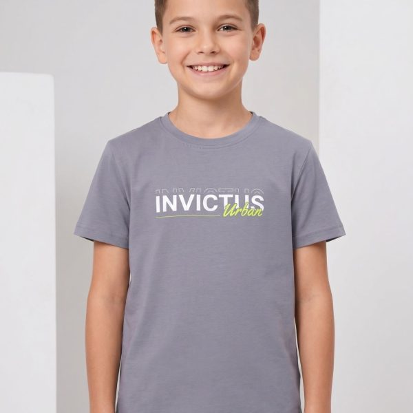 Футболка "Invictus" сіра, р.140-158 кулір/пеньє 90362 сірий