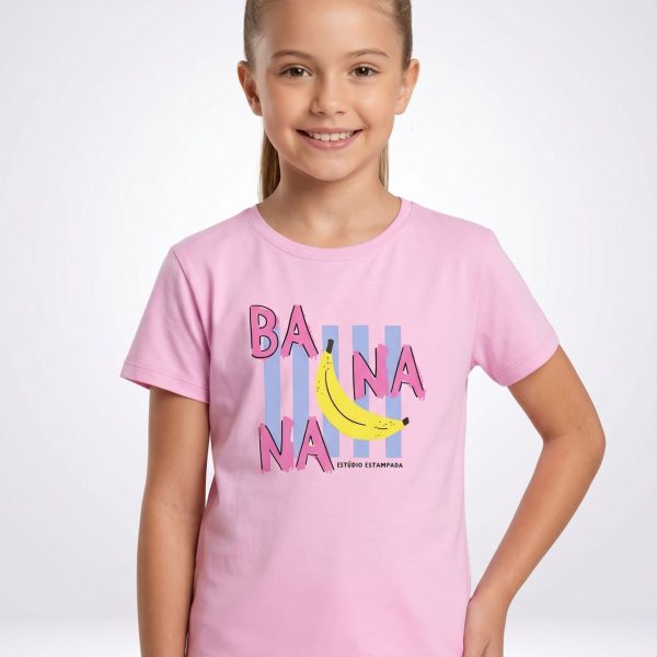 Футболка "Banana" рожева, р.140-158 кулір/пеньє 90333 рожевий