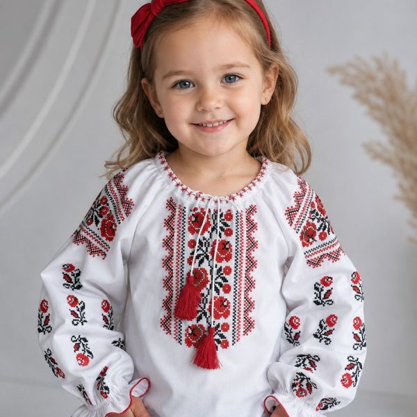 Блуза-вишиванка р.98-116 паплін 90420