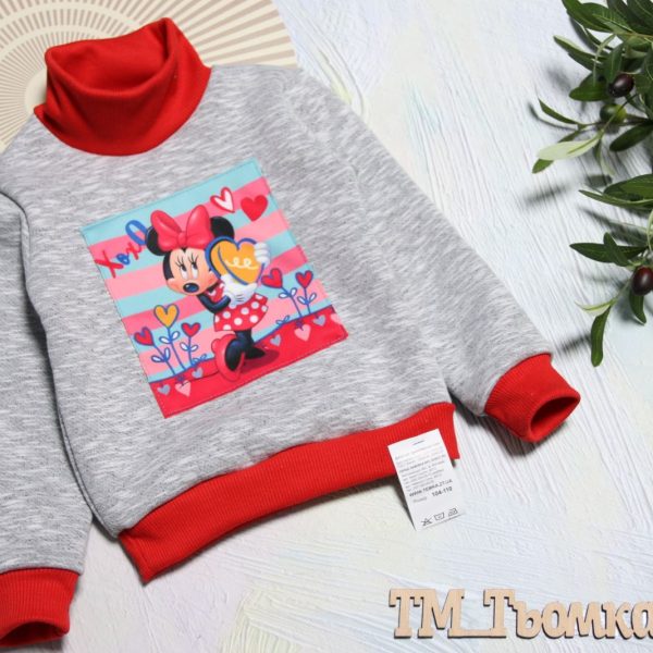 Світшот "Мінні" меланж р.92-122 тринит./начіс 2994
